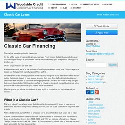 Best Classic Car Financing Services