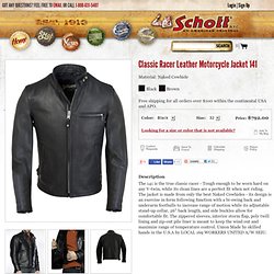 Classic Racer Leather Motorcycle Jacket 141