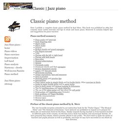 classic piano method : how to play piano