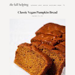 Classic Vegan Pumpkin Bread