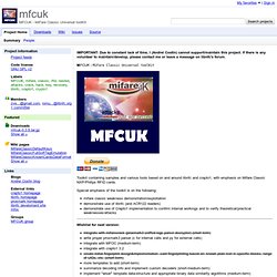 mfcuk - MFCUK - MiFare Classic Universal toolKit - Google Project Hosting - Waterfox