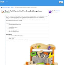 Classic World Wooden Kids Work Bench Set