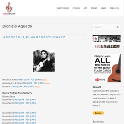 Dionisio Aguado Classical Guitar Collecetion