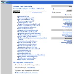 A-M Classical: Free classical music mp3 downloads. Download free classical mp3s! - StumbleUpon