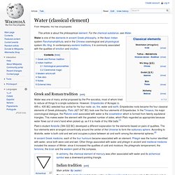 Water (classical element)