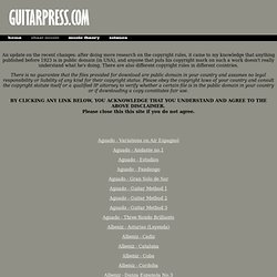 Classical guitar sheet music and tabs FREE!