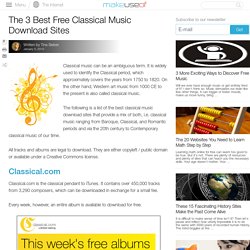Classical Music Download Sites