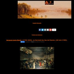 Jacques Louis David,Le Serment du Jeu de Paume,20 Juin 1789,classicisme,éducation,enseignement,analyse et etude de la toile et du style,art,culture,peinture