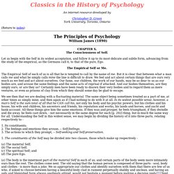 Classics in the History of Psychology
