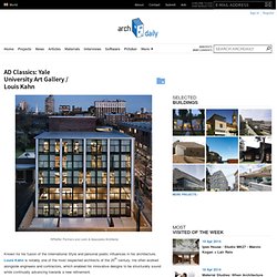AD Classics: Yale University Art Gallery / Louis Kahn