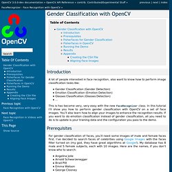 Gender Classification with OpenCV — OpenCV v2.4.9 documentation