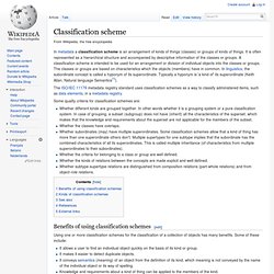 Classification scheme
