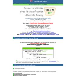 Classification décimale Dewey - Dernière édition française