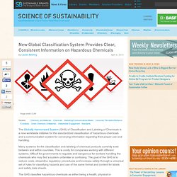 New Global Classification System Provides Clear, Consistent Information on Hazardous Chemicals