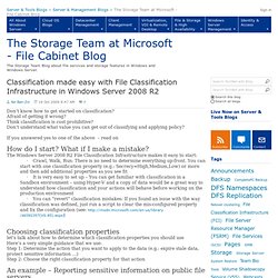 Classification made easy with File Classification Infrastructure in Windows Server 2008 R2 - The Storage Team at Microsoft - File Cabinet Blog