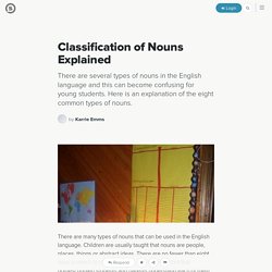 Classification of Nouns Explained