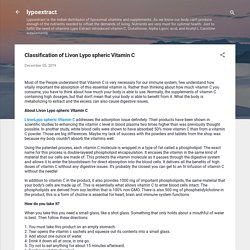 Classification of Livon Lypo spheric Vitamin C