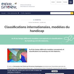 Classifications internationales, modèles du handicap