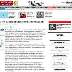 Two Kinds of Classified Information - National