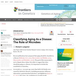 Classifying Aging As a Disease: The Role of Microbes