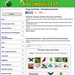 K-5 Computer Lab Technology Lesson Plans