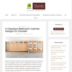 4 Classique Bathroom Cubicles Designs to Consider - Blog by Greenlam Sturdo