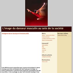 Amalgame danse classique et homosexualité - L'image du danseur masculin au sein de la société