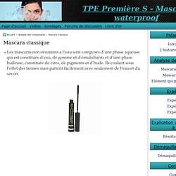 Mascara classique - TPE Première S - Mascara waterproof