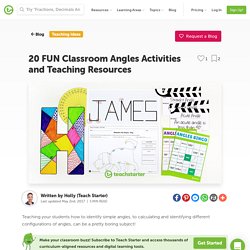 20 FUN Classroom Angles Activities and Teaching Resources