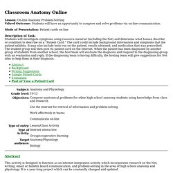 Classroom Anatomy Online