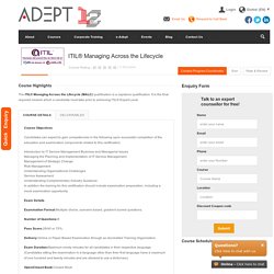 E-learning and Classroom Trainings across the globe – CEH, ITIL, PMP, Prince2, Agile & Scrum and more IT certification courses