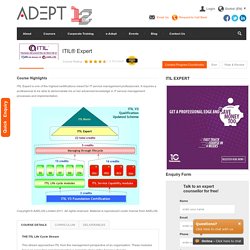 E-learning and Classroom Trainings across the globe – CEH, ITIL, PMP, Prince2, Agile & Scrum and more IT certification courses