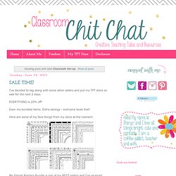 Classroom Chit Chat: Classroom Set-up