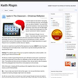 Ipads In The Classroom – Christmas Reflection - Keith Rispin » Keith Rispin