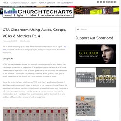 CTA Classroom: Using Auxes, Groups, VCAs & Matrixes Pt. 4 — ChurchTechArts