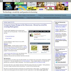 Computer Game Design in the Classroom - Stencyl as a tool for creating Flash games