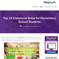 Top 10 Classroom Rules for Elementary School Students