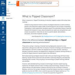 What is Flipped Classroom?: Essentials of Blended Learning Course Design
