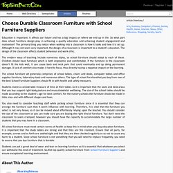 Choose Durable Classroom Furniture with School Furniture Suppliers