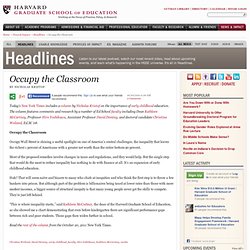 Occupy the Classroom