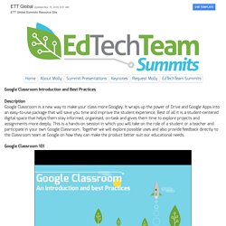 Google Classroom Introduction and Best Practices - MOLLY GAFE