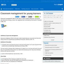 Classroom management for young learners