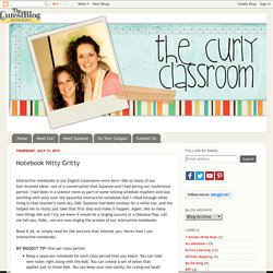 The Curly Classroom: Notebook Nitty Gritty