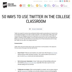 50 Ways to Use Twitter in the College Classroom