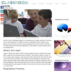 Fun Classroom Projects Using Excel