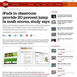 iPads in classroom provide 20 percent jump in math scores, study says