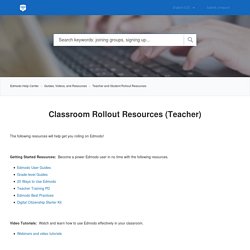 Classroom Rollout Resources (Teacher) – Edmodo Help Center
