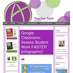 Google Classroom: Assess Student Work FASTER [infographic] - Teacher Tech