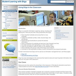 Using Diigo in the Classroom - Student Learning with Diigo