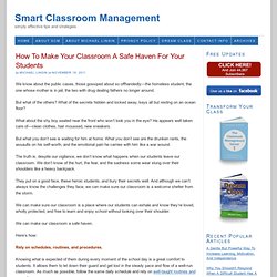 How To Make Your Classroom A Safe Haven For Your Students